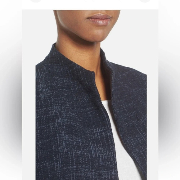 Eileen Fisher Crosshatch
Cotton Tencel Stretch Navy Jacket Size XS. NWOT Office - Picture 3 of 13